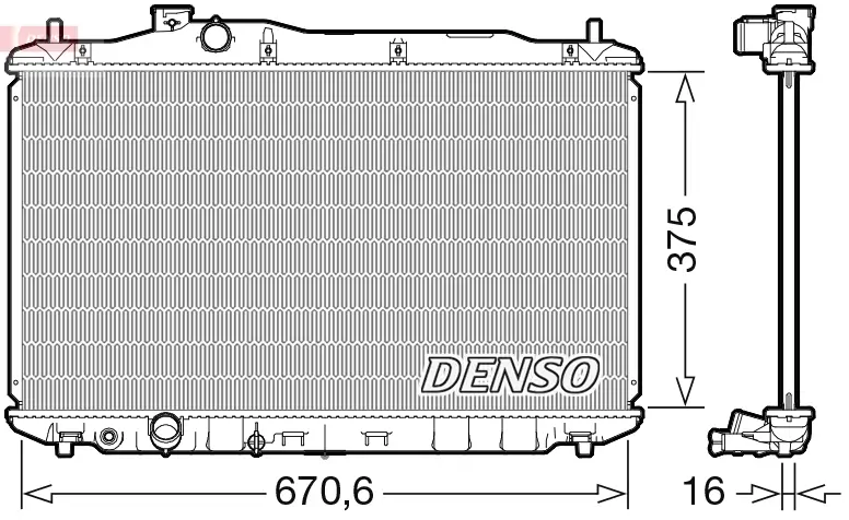 Kühler, Motorkühlung DENSO DRM40105