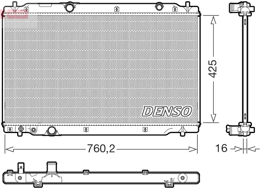 Kühler, Motorkühlung DENSO DRM40107