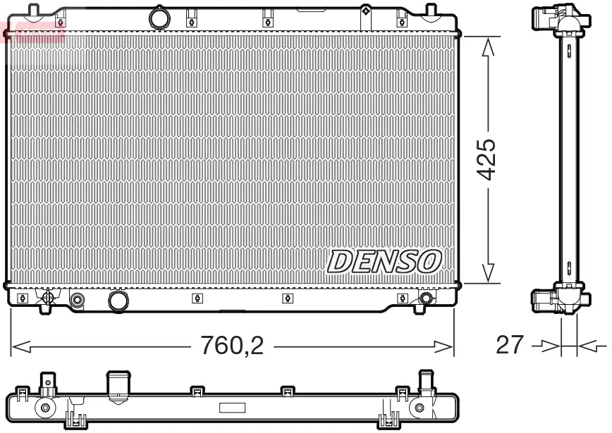 Kühler, Motorkühlung DENSO DRM40109