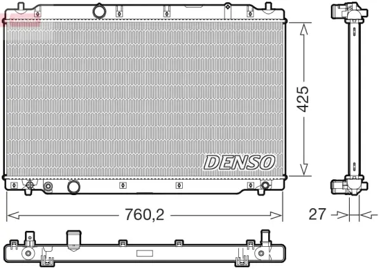 Kühler, Motorkühlung DENSO DRM40109 Bild Kühler, Motorkühlung DENSO DRM40109