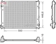 Kühler, Motorkühlung DENSO DRM40110