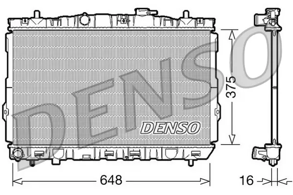 Kühler, Motorkühlung DENSO DRM41001