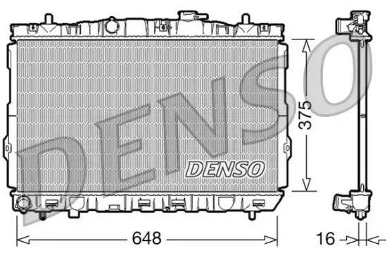 Kühler, Motorkühlung DENSO DRM41001 Bild Kühler, Motorkühlung DENSO DRM41001