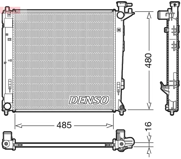 Kühler, Motorkühlung DENSO DRM41008