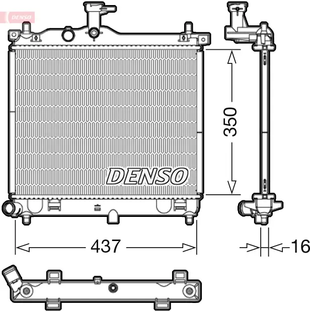 Kühler, Motorkühlung DENSO DRM41012