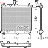 Kühler, Motorkühlung DENSO DRM41012