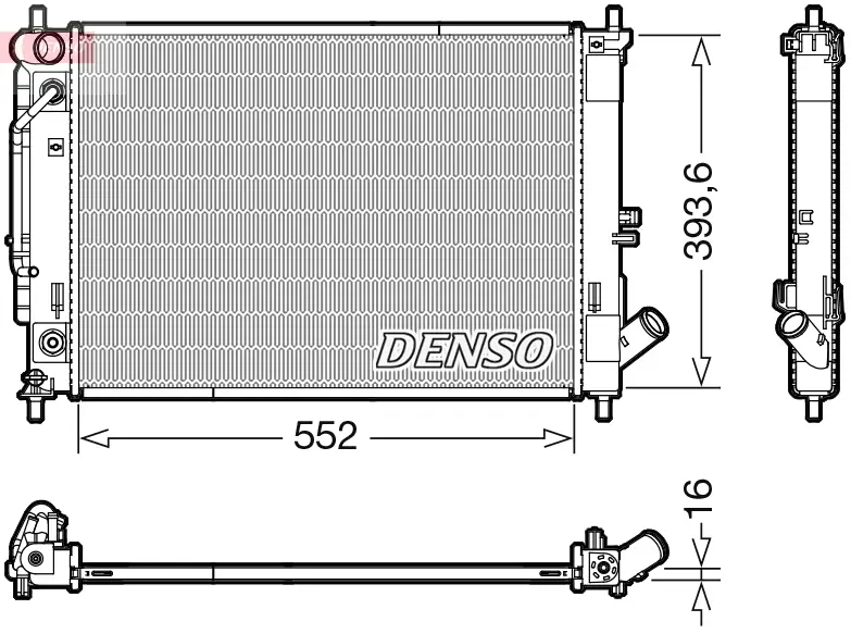 Kühler, Motorkühlung DENSO DRM41016