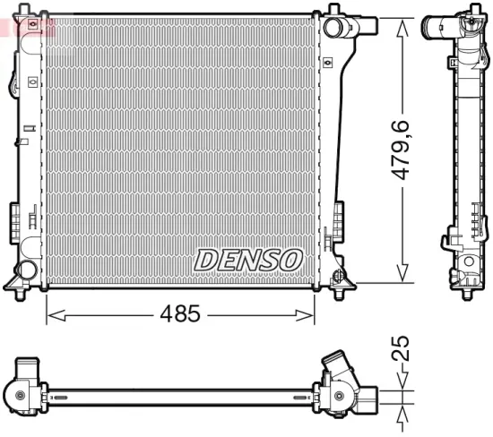 Kühler, Motorkühlung DENSO DRM41020 Bild Kühler, Motorkühlung DENSO DRM41020