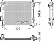 Kühler, Motorkühlung DENSO DRM41025