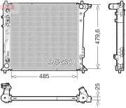 Kühler, Motorkühlung DENSO DRM41030