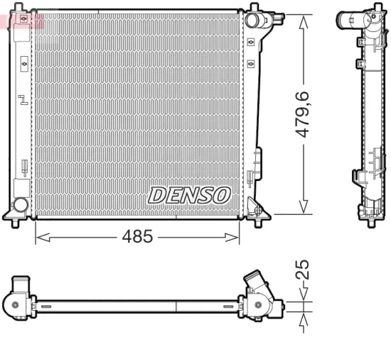 Kühler, Motorkühlung DENSO DRM41031 Bild Kühler, Motorkühlung DENSO DRM41031