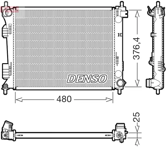 Kühler, Motorkühlung DENSO DRM41037