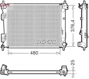 Kühler, Motorkühlung DENSO DRM41037