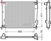 Kühler, Motorkühlung DENSO DRM43003