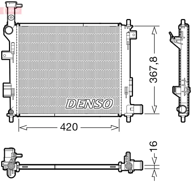 Kühler, Motorkühlung DENSO DRM43005