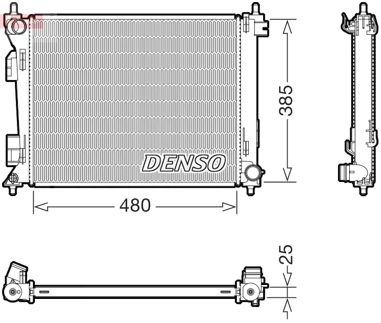 Kühler, Motorkühlung DENSO DRM43010