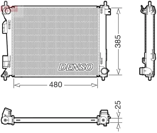 Kühler, Motorkühlung DENSO DRM43010 Bild Kühler, Motorkühlung DENSO DRM43010