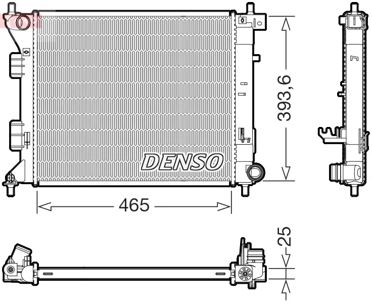 Kühler, Motorkühlung DENSO DRM43016