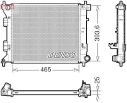 Kühler, Motorkühlung DENSO DRM43016