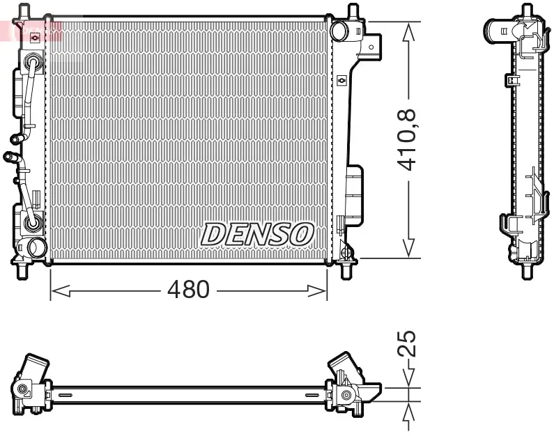 Kühler, Motorkühlung DENSO DRM43018