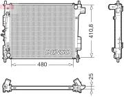 Kühler, Motorkühlung DENSO DRM43018