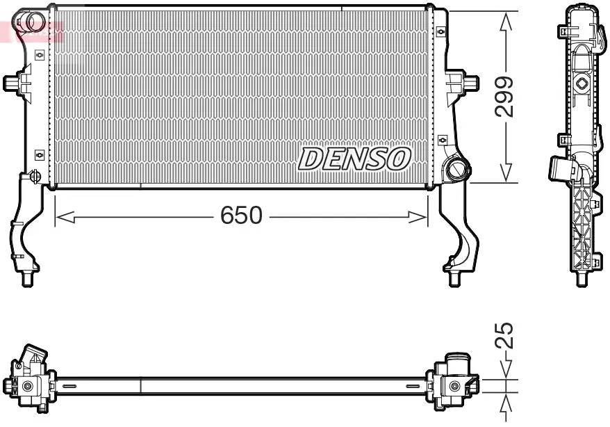 Kühler, Motorkühlung DENSO DRM43019