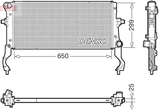 Kühler, Motorkühlung DENSO DRM43019 Bild Kühler, Motorkühlung DENSO DRM43019