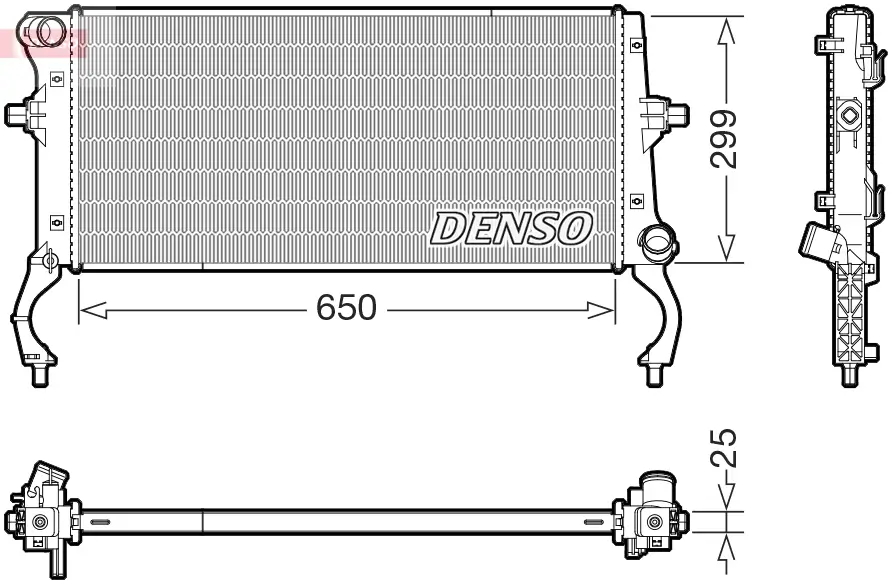Kühler, Motorkühlung DENSO DRM43023