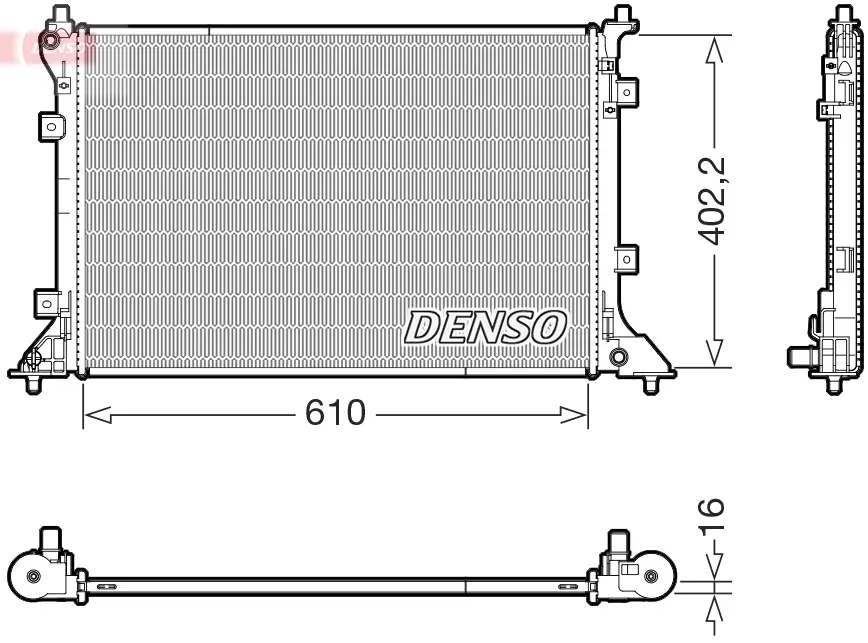 Kühler, Motorkühlung DENSO DRM43024