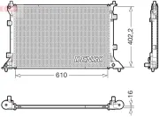 Kühler, Motorkühlung DENSO DRM43024