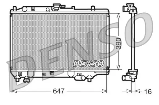 Kühler, Motorkühlung DENSO DRM44006 Bild Kühler, Motorkühlung DENSO DRM44006