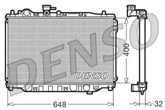 Kühler, Motorkühlung DENSO DRM44007 Bild Kühler, Motorkühlung DENSO DRM44007