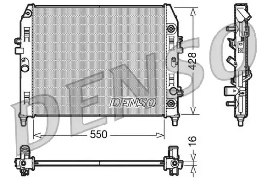 Kühler, Motorkühlung DENSO DRM44009 Bild Kühler, Motorkühlung DENSO DRM44009