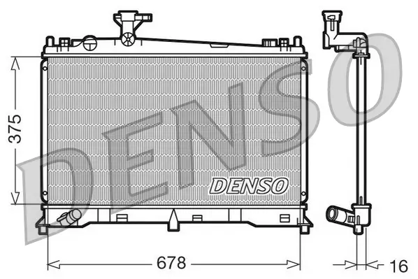 Kühler, Motorkühlung DENSO DRM44010