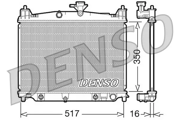 Kühler, Motorkühlung DENSO DRM44019