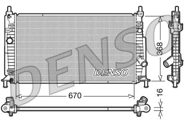 Kühler, Motorkühlung DENSO DRM44020