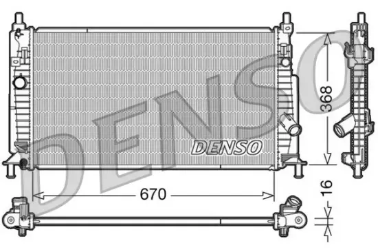 Kühler, Motorkühlung DENSO DRM44020 Bild Kühler, Motorkühlung DENSO DRM44020