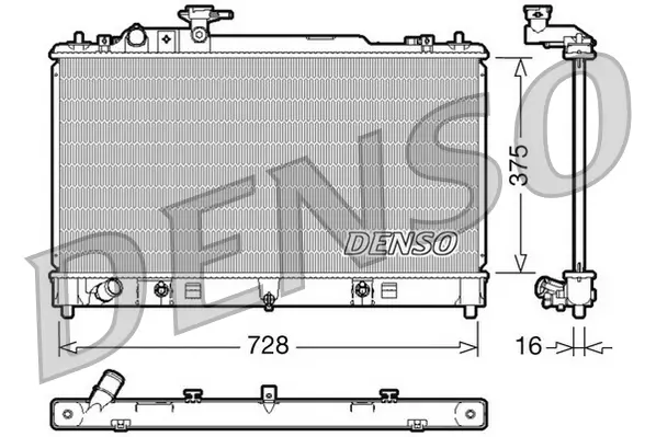 Kühler, Motorkühlung DENSO DRM44021