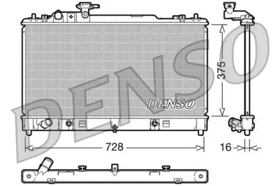 Kühler, Motorkühlung DENSO DRM44021 Bild Kühler, Motorkühlung DENSO DRM44021