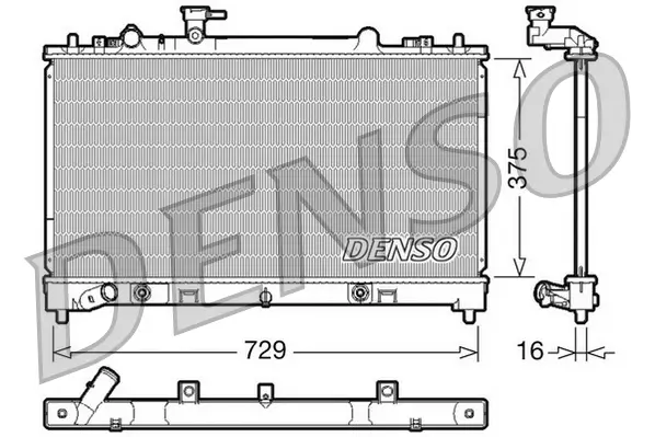 Kühler, Motorkühlung DENSO DRM44022