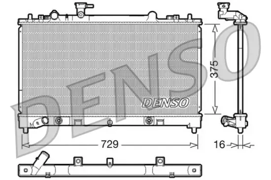 Kühler, Motorkühlung DENSO DRM44022 Bild Kühler, Motorkühlung DENSO DRM44022