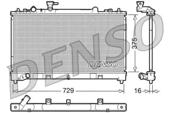 Kühler, Motorkühlung DENSO DRM44023 Bild Kühler, Motorkühlung DENSO DRM44023