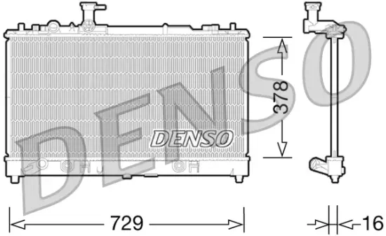 Kühler, Motorkühlung DENSO DRM44026 Bild Kühler, Motorkühlung DENSO DRM44026