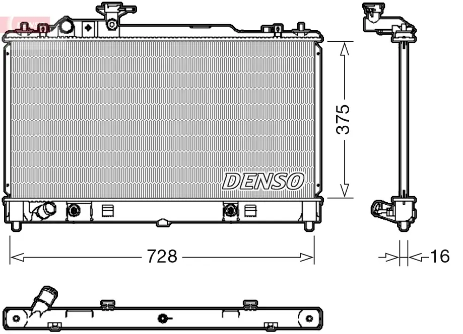 Kühler, Motorkühlung DENSO DRM44029