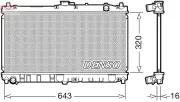 Kühler, Motorkühlung DENSO DRM44031