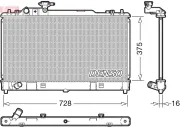 Kühler, Motorkühlung DENSO DRM44033