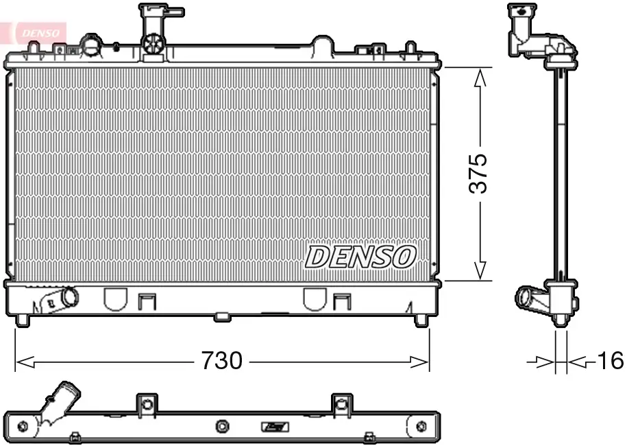 Kühler, Motorkühlung DENSO DRM44037