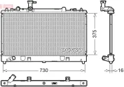 Kühler, Motorkühlung DENSO DRM44037