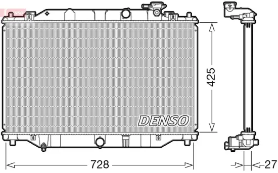 Kühler, Motorkühlung DENSO DRM44040 Bild Kühler, Motorkühlung DENSO DRM44040