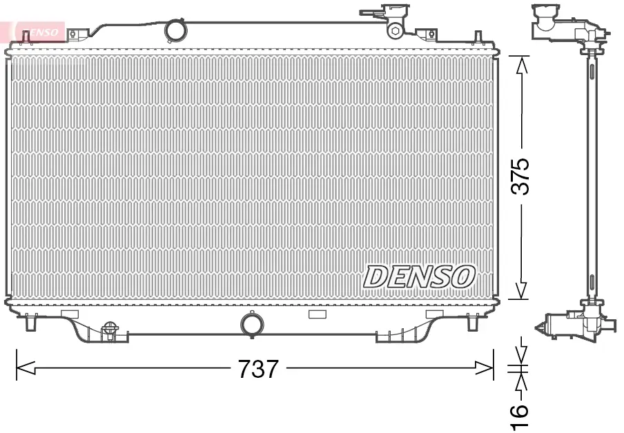 Kühler, Motorkühlung DENSO DRM44042